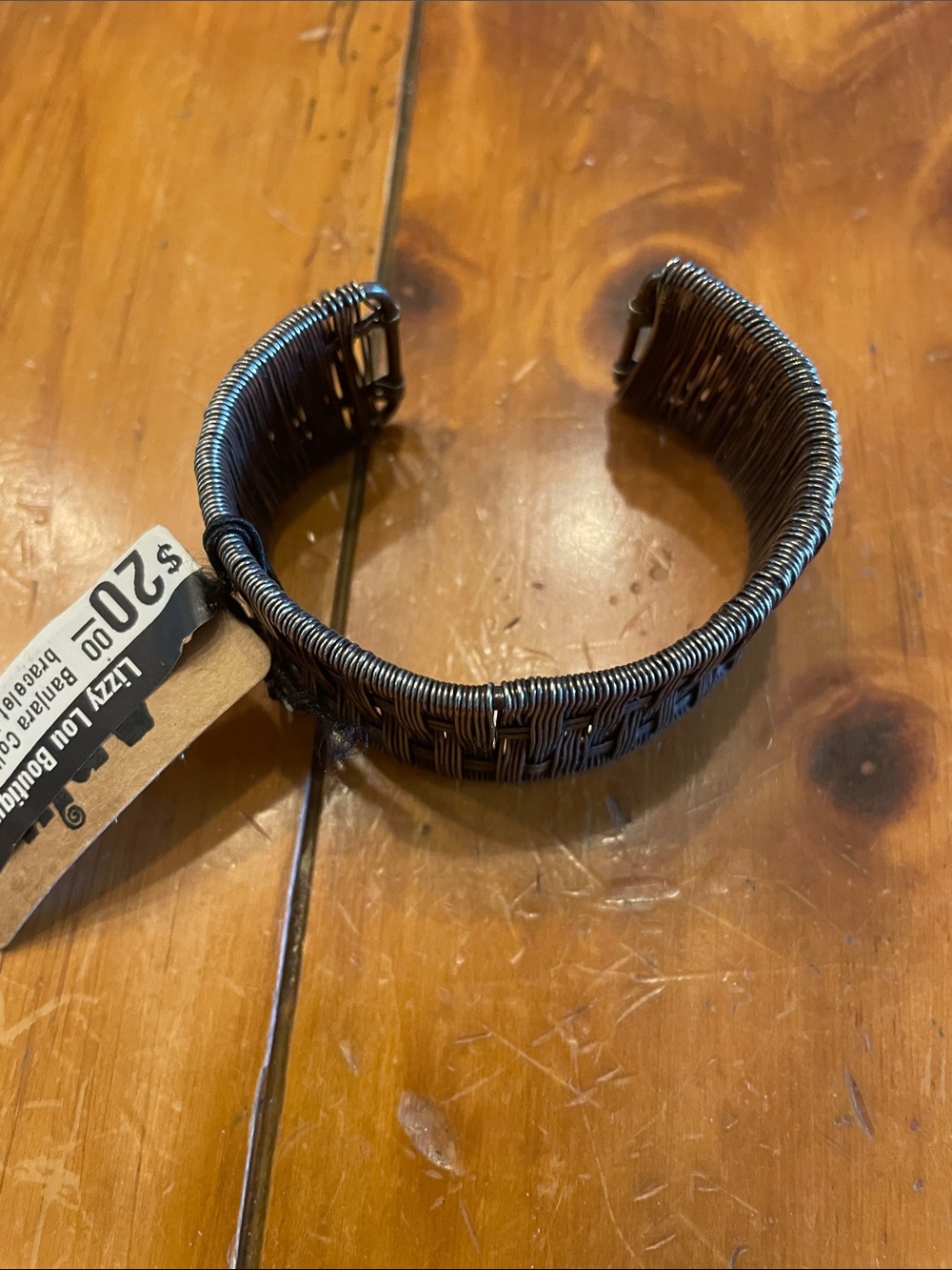 Anju Basket Weave Metal Cuff Bracelet -